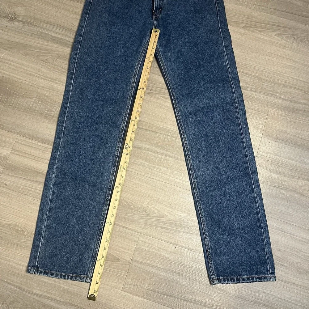 Levis 505 Men's Regular Fit Straight Leg Blue Jeans Mens‎ Dark Wash 34x34
